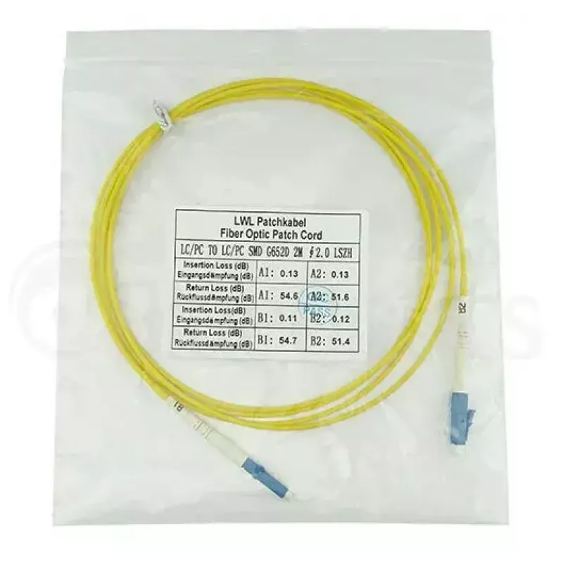BlueOptics SFP2121BU1MK Cable de fibra óptica InfiniBand 1 m LC Amarillo