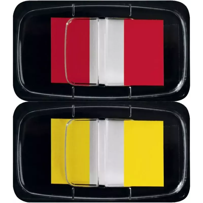 Marcapáginas Sigel HN496 Flexible Rojo Amarillo 100 uds.