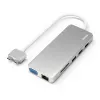 Hama 00200133 dock/replicador de puertos para portátil USB 3.2 Gen 1 (3.1 Gen 1) Type-C plateado, blanco