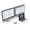 Hama 00200133 dock/replicador de puertos para portátil USB 3.2 Gen 1 (3.1 Gen 1) Type-C plateado, blanco