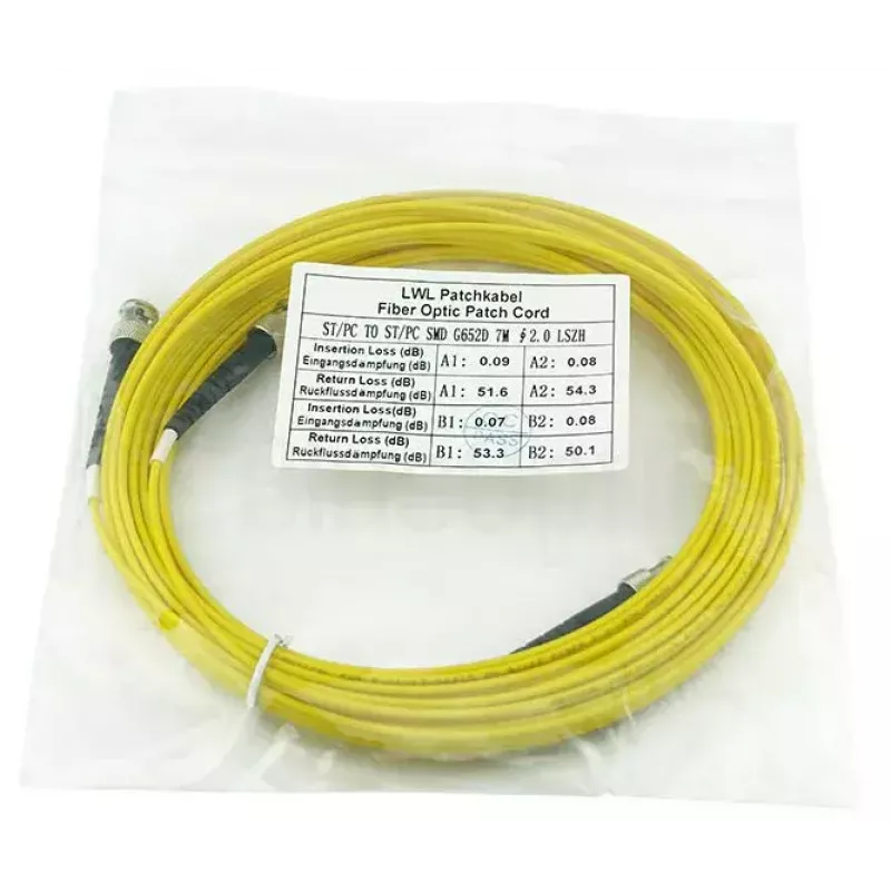 Cable de fibra óptica BlueOptics SFP3333BU0.5MK 0,5 m ST amarillo G.657.A1