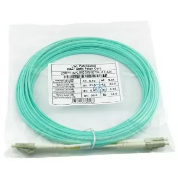BlueOptics 050502T512000003M-BO Cable de conexión de fibra óptica dúplex (compatible con Corning), LC-UPC/LC-UPC, multimodo OM3 50/125 µm, 3 m