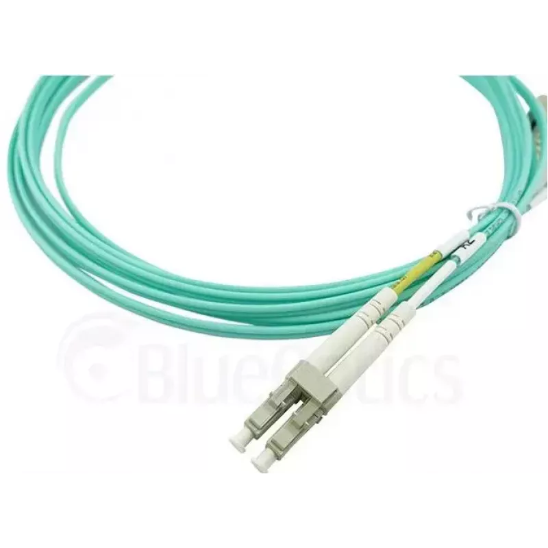 BlueOptics 050502T512000003M-BO Cable de conexión de fibra óptica dúplex (compatible con Corning), LC-UPC/LC-UPC, multimodo OM3 50/125 µm, 3 m