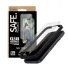 Protector de pantalla PanzerGlass SAFE. by para iPhone 17 Pro — film PET ultraancho con marco negro, aplicación en seco, resistente a arañazos y golpes
