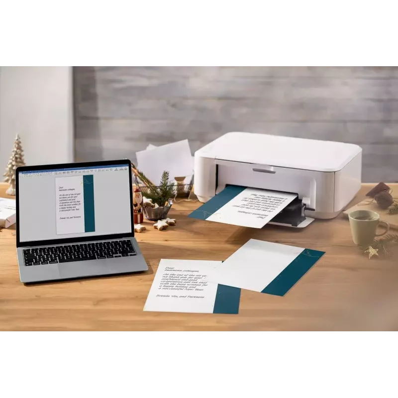Papel de impresora Sigel DP413 A4 100 hojas verde petróleo