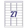 Etiquetas de impresora transparentes Avery J4721-25
