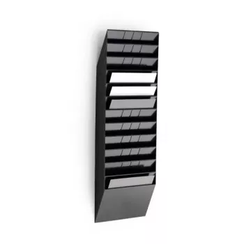 Expositor de folletos Durable FLEXIBOXX 12 compartimentos negro