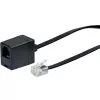 Cable de red Schwaiger 10m RJ-11 - RJ-11 negro
