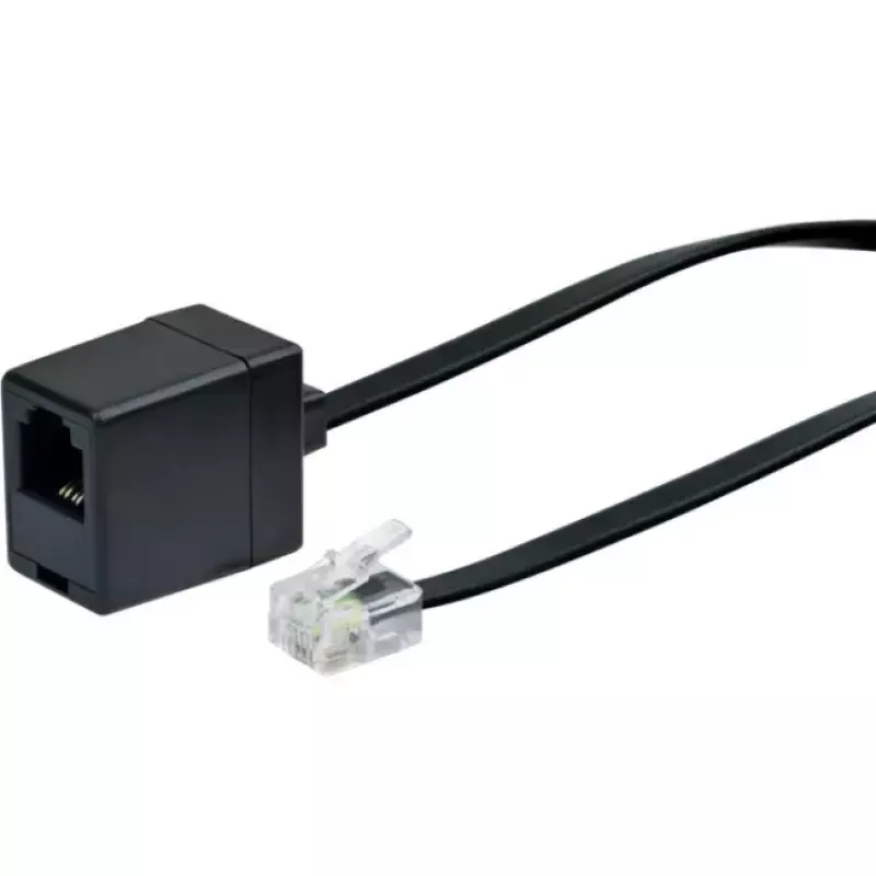 Cable de red Schwaiger 10m RJ-11 - RJ-11 negro