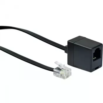 Cable de red Schwaiger 10m RJ-11 - RJ-11 negro