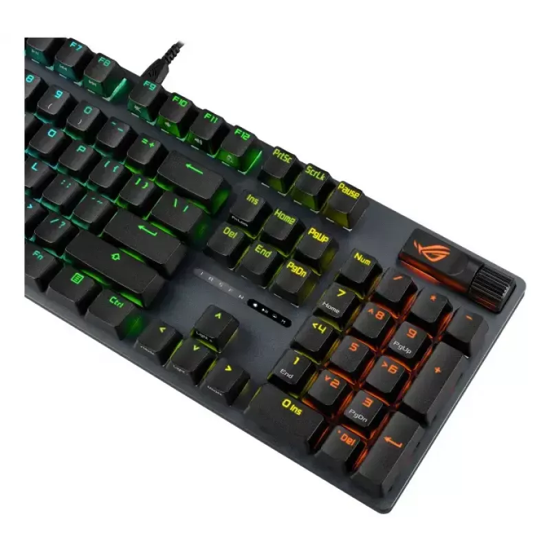 Teclado mecánico gaming ASUS ROG Strix Scope II X — tamaño completo, USB, RGB, distribución suiza, negro