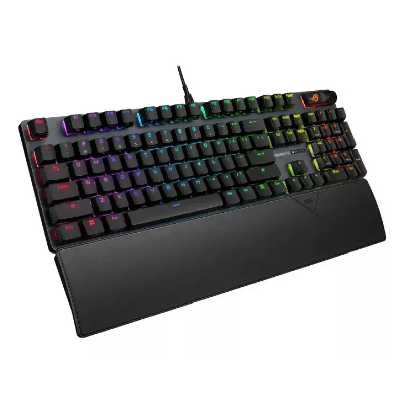 Teclado mecánico gaming ASUS ROG Strix Scope II X — tamaño completo, USB, RGB, distribución suiza, negro