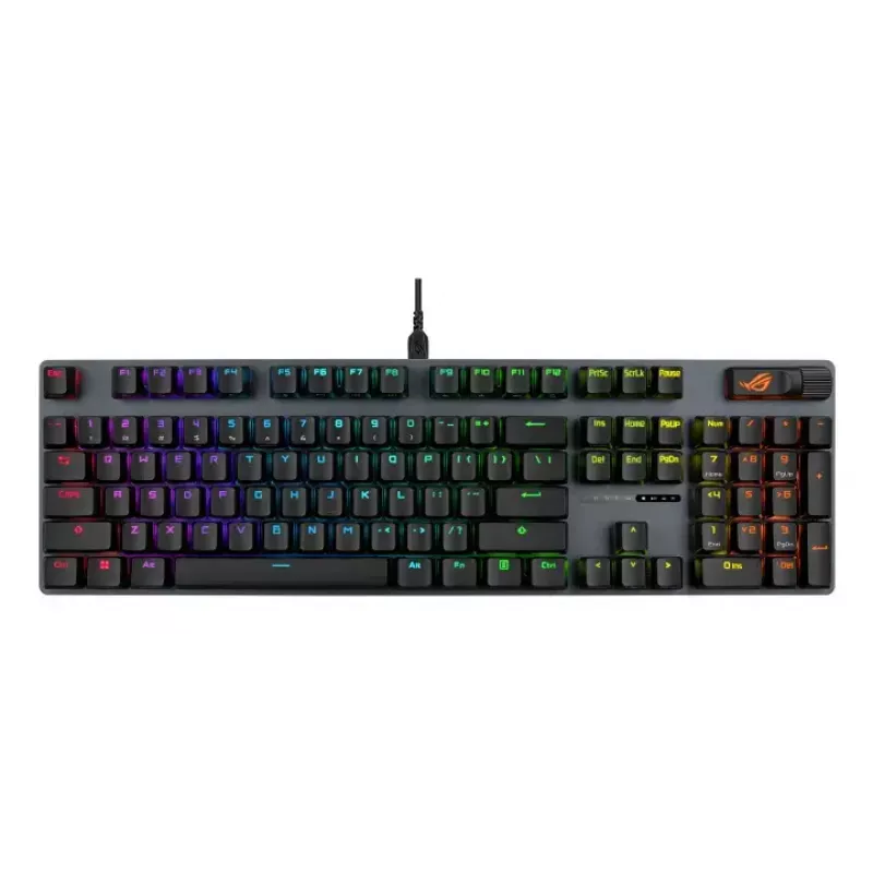 Teclado mecánico gaming ASUS ROG Strix Scope II X — tamaño completo, USB, RGB, distribución suiza, negro