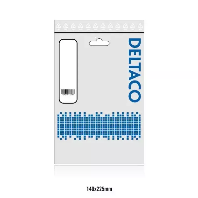 Cable de red Deltaco TP-611 RJ-45 Cat6 1,5m gris