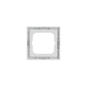 Placa embellecedora para interruptor Busch-Jaeger 1721-884K, sin tornillos, blanco, termoplástico, 80 × 80 × 11 mm
