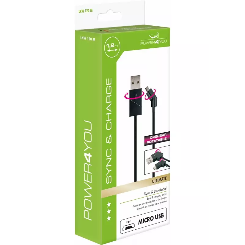 Cable USB Schwaiger LKW 120 M 1,2 m USB A a Micro-USB B negro