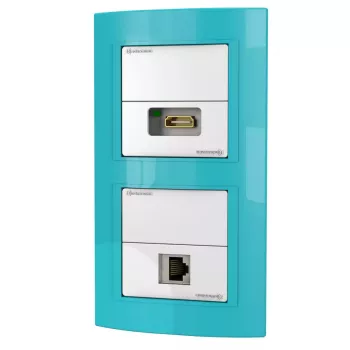 Toma RJ-45 + HDMI Kindermann 7456 000 543
