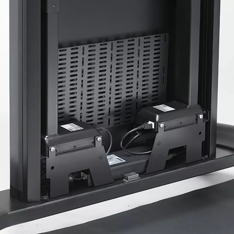 Chief XL Carro eléctrico de altura ajustable, 140,6 kg, 127 cm (50 inch), 2,03 m (80 inch), 200 x 200 mm, 860 x 510 mm