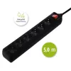 Hama 137266 Regleta de enchufes 6 salidas AC Interior Negro