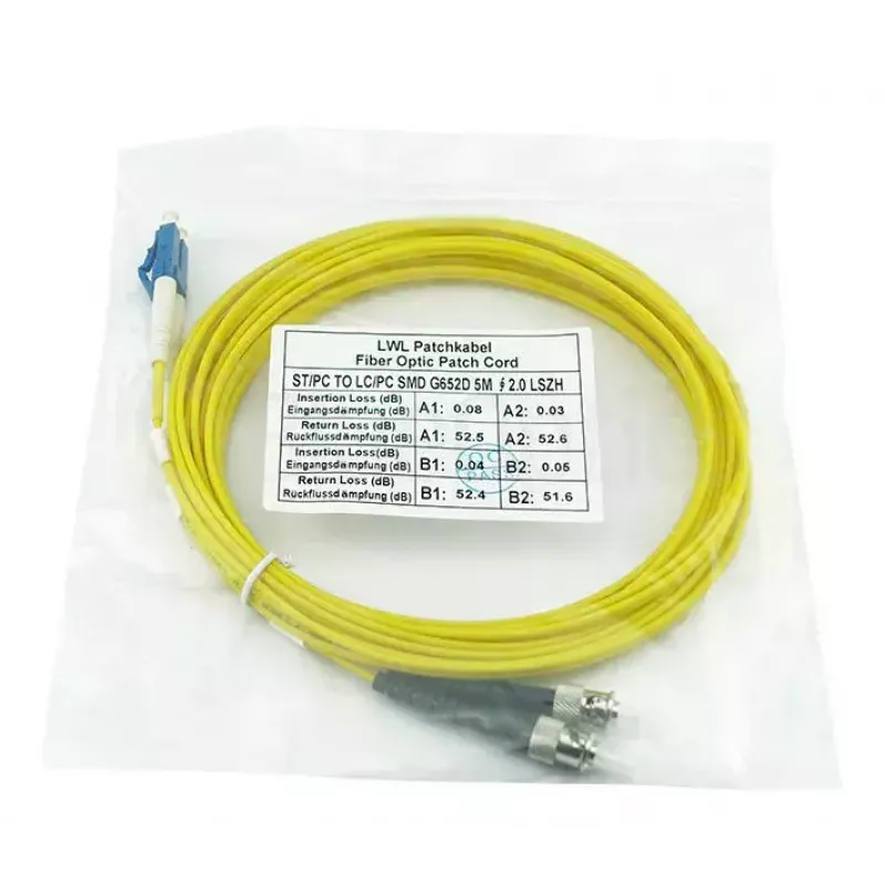 Cable de fibra óptica BlueOptics CAB-SMF-ST-LC-1 1 m G.657.A1 LC ST