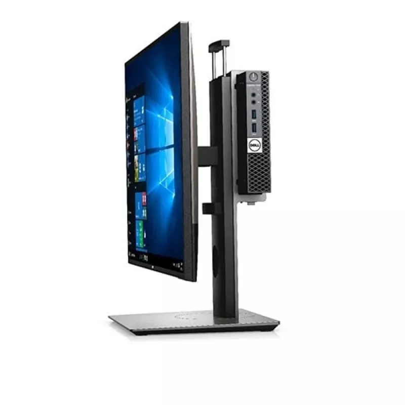 Dell MFS18 Soporte Micro Form Factor All-in-One, 19-27 pulgadas, regulable en altura, negro/plata