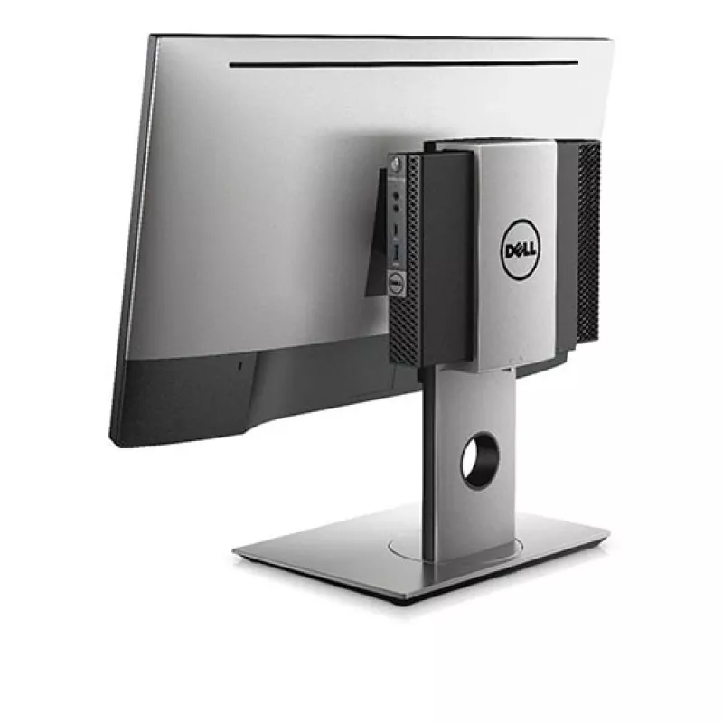 Dell MFS18 Soporte Micro Form Factor All-in-One, 19-27 pulgadas, regulable en altura, negro/plata