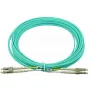 Cable de fibra óptica BlueOptics AJ833A 0,5 m LC OM3 aqua