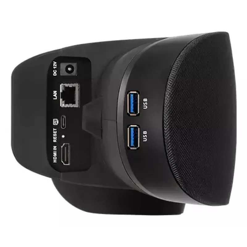Cámara USB AVerMedia VB370A 8 MP 4K — Exmor CMOS, 3840×2160 @30fps, campo de visión de 92°, zoom digital 4x, gran angular, negro, montaje en soporte