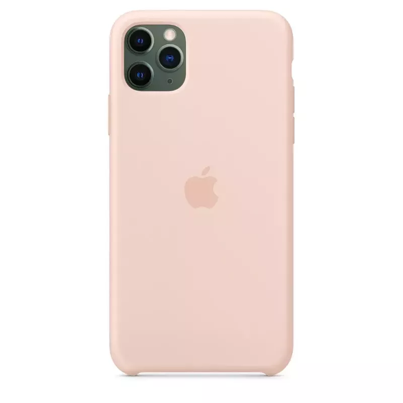 Funda Apple iPhone 11 Pro Max Funda de silicona Rosa Arena