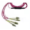 BlueOptics CBL-MPO12-4LC-OM4-3M-BO Cable de fibra óptica InfiniBand 4x LC MPO 3m