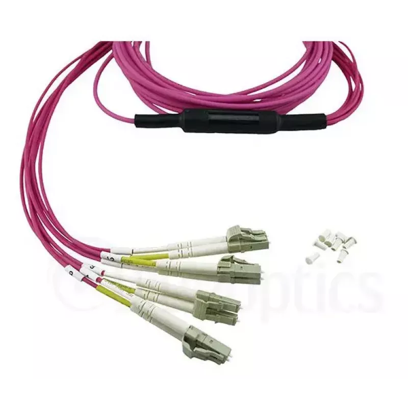 BlueOptics CBL-MPO12-4LC-OM4-3M-BO Cable de fibra óptica InfiniBand 4x LC MPO 3m