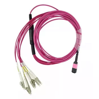 BlueOptics CBL-MPO12-4LC-OM4-3M-BO Cable de fibra óptica InfiniBand 4x LC MPO 3m