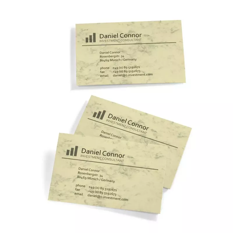 Tarjetas de visita Sigel DP744 láser/tinta beige 100 uds.