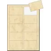 Tarjetas de visita Sigel DP744 láser/tinta beige 100 uds.