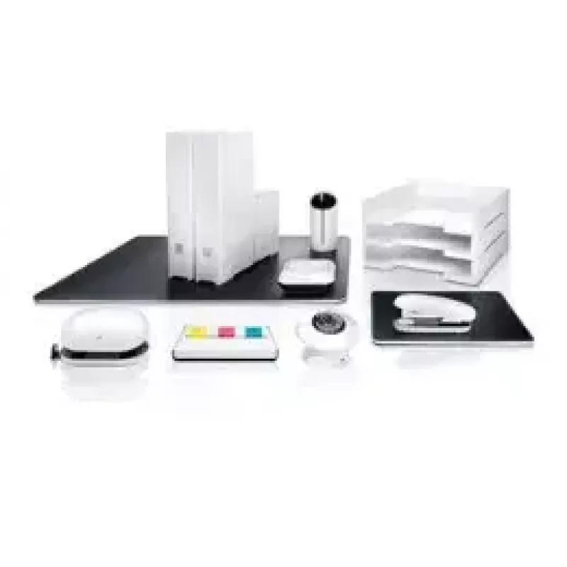 Funda de escritorio Sigel eyestyle piel negra blanca