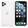 Funda de silicona para Apple iPhone 11 Pro Max — silicona, blanco, compatible con 6,5 pulgadas