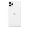 Funda de silicona para Apple iPhone 11 Pro Max — silicona, blanco, compatible con 6,5 pulgadas
