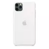 Funda de silicona para Apple iPhone 11 Pro Max — silicona, blanco, compatible con 6,5 pulgadas