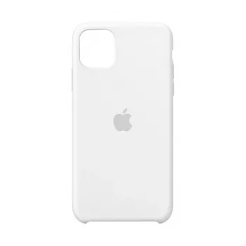 Funda de silicona para Apple iPhone 11 Pro Max — silicona, blanco, compatible con 6,5 pulgadas