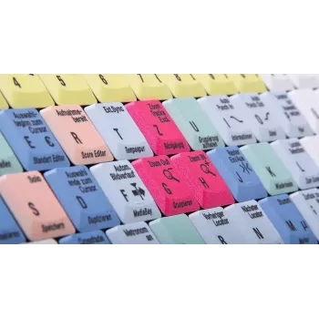 Teclado Logickeyboard LKB-CBASE-AJPU-DE Office USB QWERTZ alemán multicolor