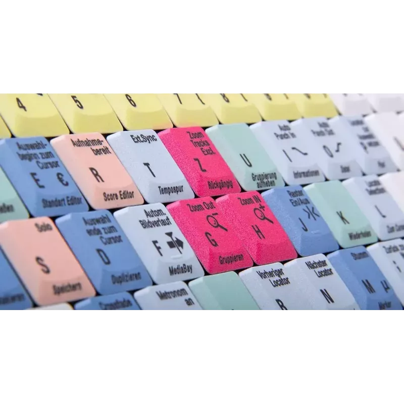 Teclado Logickeyboard LKB-CBASE-AJPU-DE Office USB QWERTZ alemán multicolor