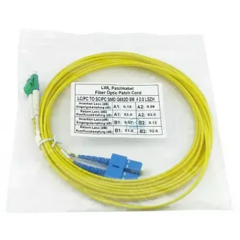 BlueOptics SFP3132BU2MX Cable de fibra óptica InfiniBand 2 m LC SC Amarillo