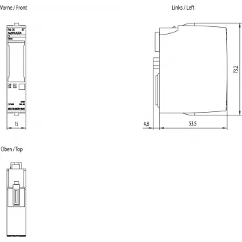 Siemens 6ES7132-6GD51-0BA0 Fuente de alimentación/convertidor para interior Multicolor