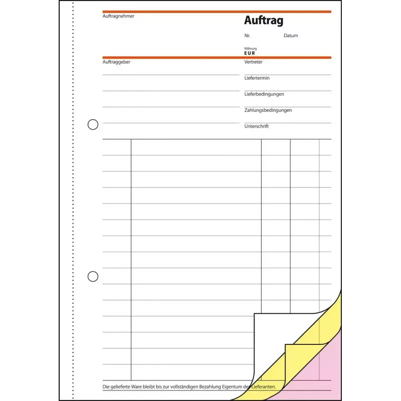 Formulario comercial Sigel SD002