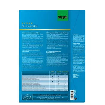 Papel de impresora A4 Sigel IP639 Brillo 50 hojas Blanco