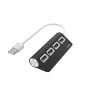 Hama Concentrador USB, 4 puertos, USB 2.0, 480 Mbit/s, negro