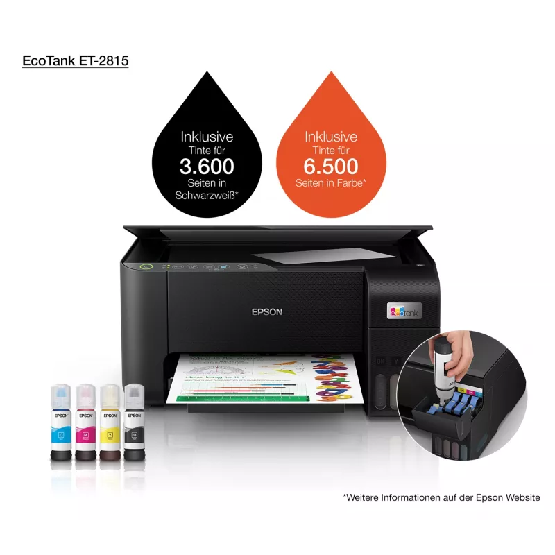 Impresora multifunción Epson EcoTank ET-2815 inyección de tinta impresión en color
