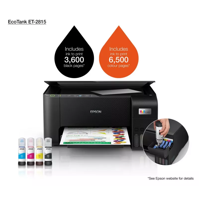 Impresora multifunción Epson EcoTank ET-2815 inyección de tinta impresión en color