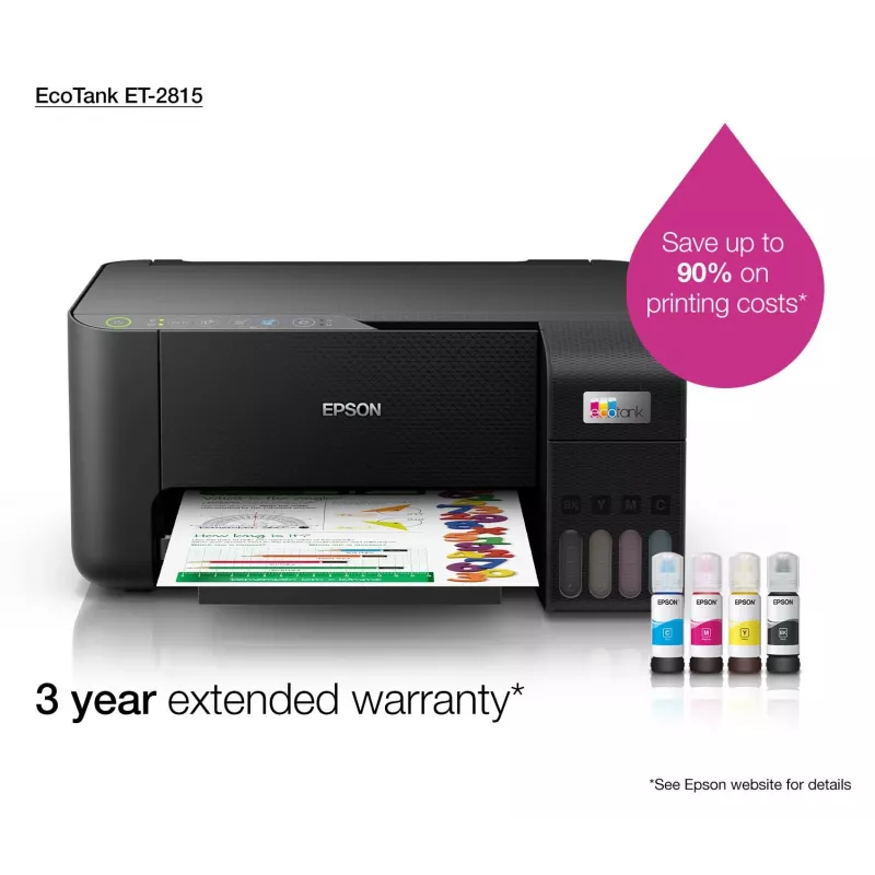 Impresora multifunción Epson EcoTank ET-2815 inyección de tinta impresión en color