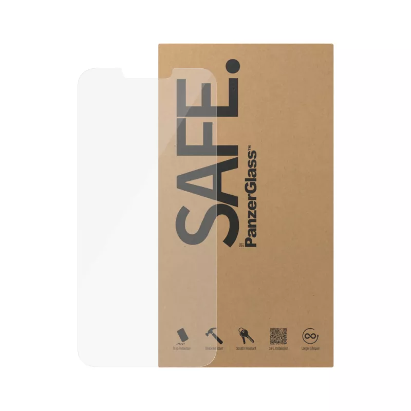 Protector de pantalla PanzerGlass SAFE. by ® Apple iPhone 14 Plus 13 Pro Max ajuste ultra gran angular resistente a arañazos resistente a impactos